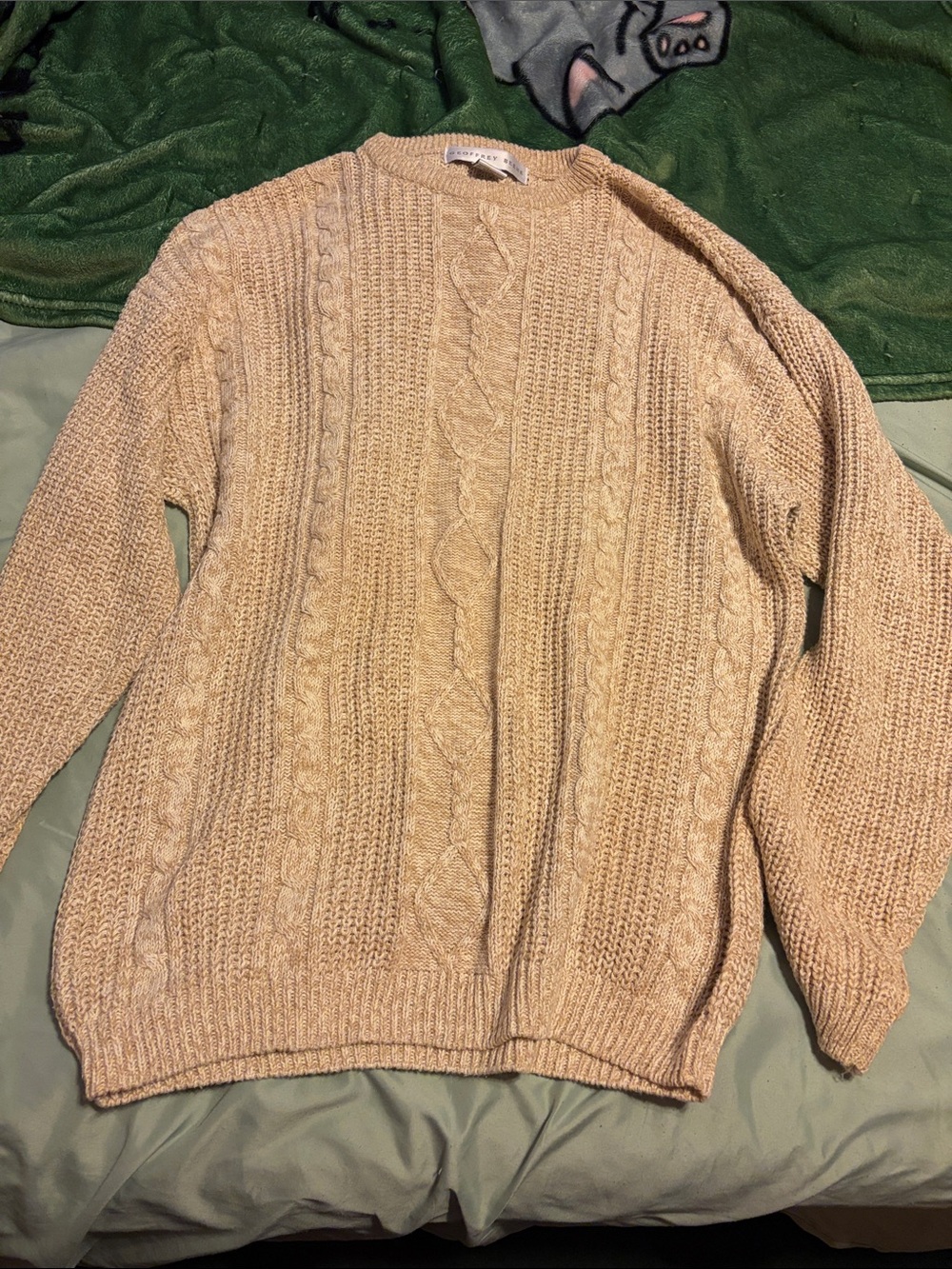 Vintage Geoffrey Beene Cable Knit Sweater